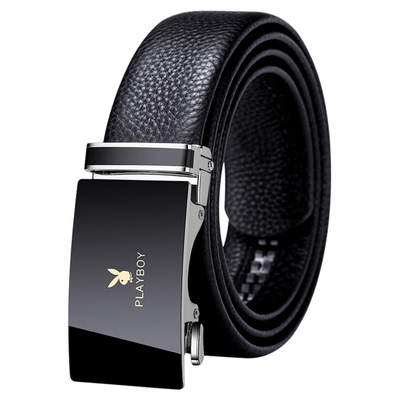 花花公子皮带官方正品真皮男腰带