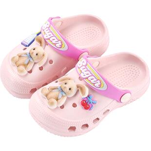 巴拉巴拉儿童洞洞鞋男童女童鞋子夏季2026新款童鞋宝宝防滑拖鞋潮