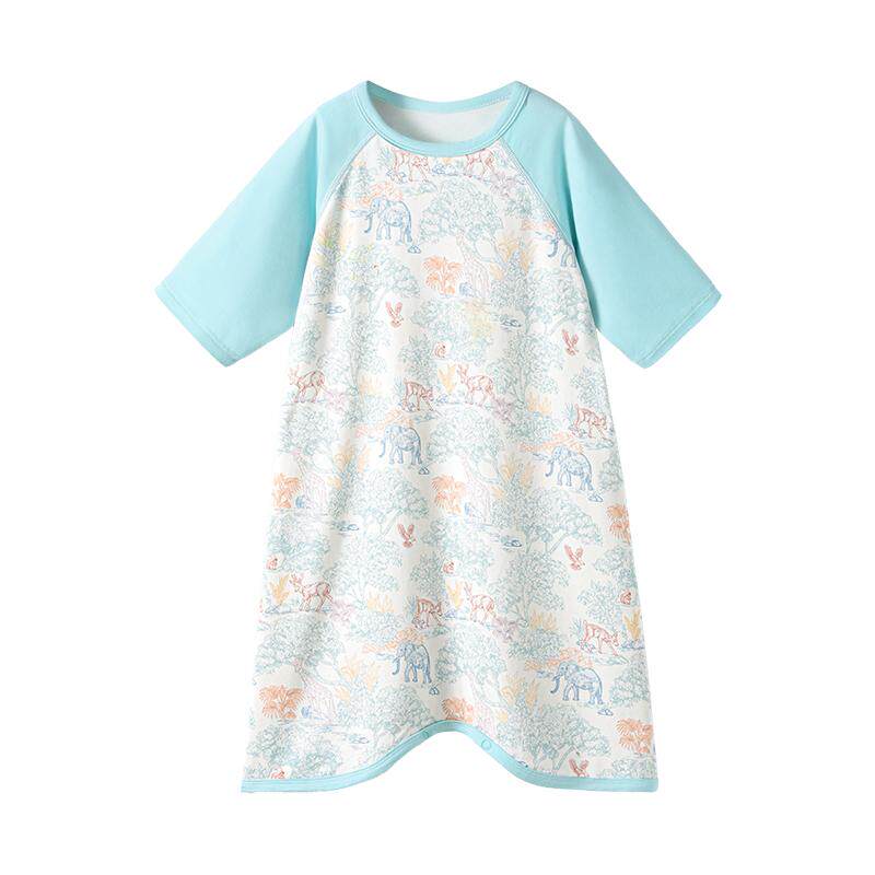 贝肽斯[胎脂皮]婴儿睡衣春夏季宝宝睡裙空调服防踢被睡袍薄款睡袋