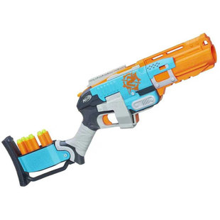 孩之宝NERF热火软弹枪玩具僵尸系列霰弹枪散弹枪 重击发射器A4727