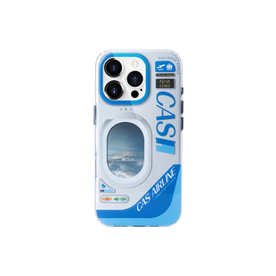 壳空间原创cas:airline手机壳适用苹果16promax保护套iPhone15新款14气囊防摔高级感小众13外壳全包手机套