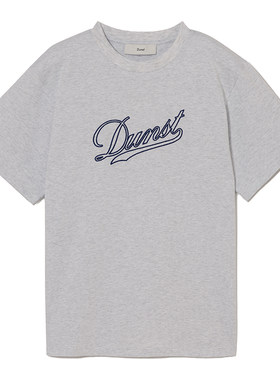Dunst【允熙yunnnie同款】26夏复古字母链logo印花T恤UDTS5B131