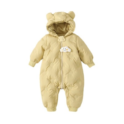 婴幼儿羽绒连体衣加厚保暖外出服