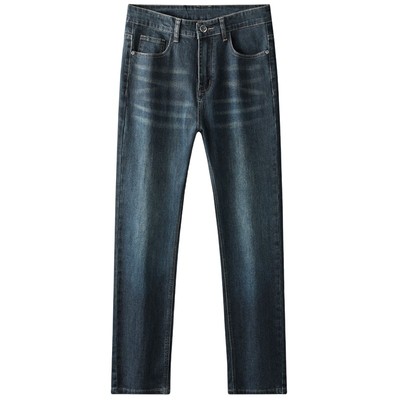 金盾男士牛仔裤2024秋冬新款商务休闲宽松直筒男裤秋季弹力长裤子