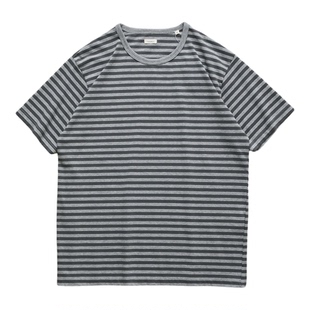 现货 NANAMICA COOLMAX STRIPE TEE 日产混纺针织条纹休闲短袖T恤