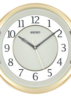 SEIKO精工12寸简约安静钟表