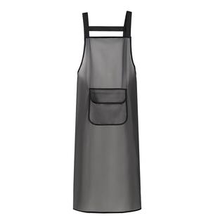 2025新款防油防水围裙加大长餐饮专用工作服男女家用厨房软皮围腰