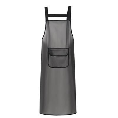 新款加长防油防水围裙家用工作服