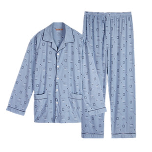 280斤春秋冬男士棉质睡衣长袖长裤加肥加大5XL中青年胖人肥佬套装