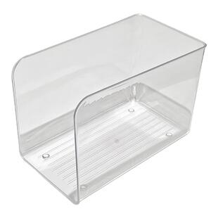 桌面书立文件架亚克力透明学生书本收纳盒大容量书籍收纳置物架子