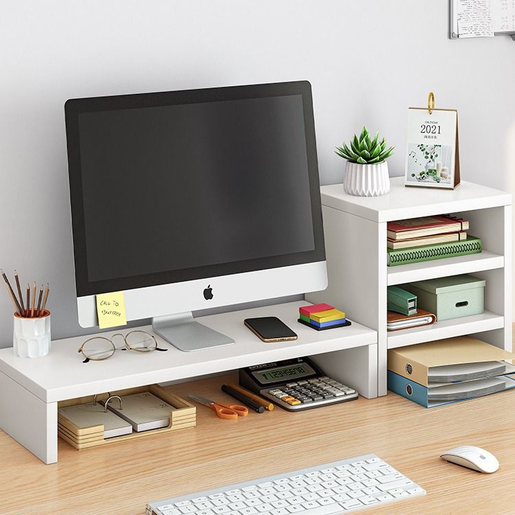 台式电脑增高架办公桌面收纳置物架桌上显示器抬高架底座垫高架子