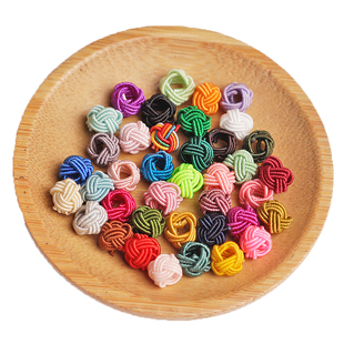 8mm菠萝扣DIY手链材料手工饰品配件三层菠萝结编织绳项链手绳扣子