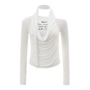 uhot诱货 2025秋冬女士羊毛混纺修身针织上衣银泰百货精品 301590