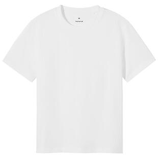 热风2026年春季新款女士基本简洁圆领微弹短袖T经典合体