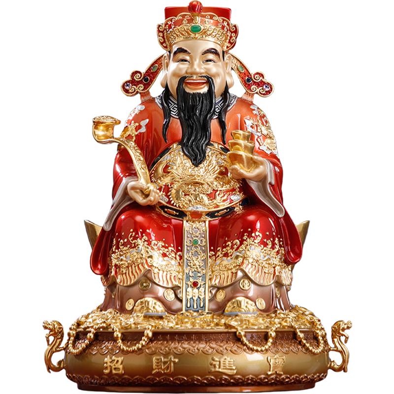 文财神爷供奉神像铜像办公室招财