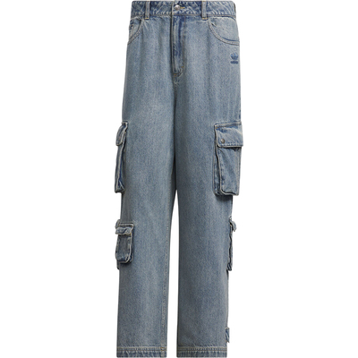 Adidas/阿迪达斯正品三叶草男士经典多口袋工装潮流牛仔裤JY0204