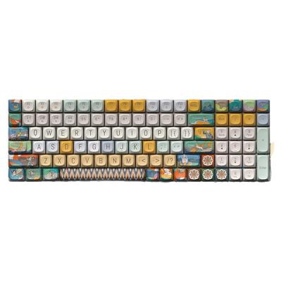 洛斐小翘PBT主题键帽68/100键