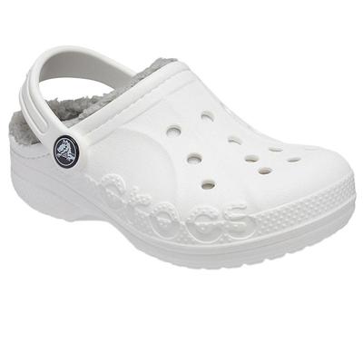 Crocs冬季洞洞鞋儿童加绒棉拖鞋