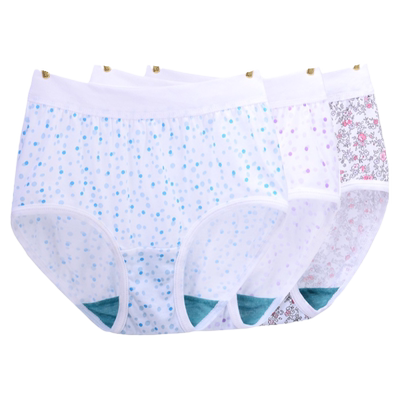 abab内裤女士纯棉高腰夏中老年人