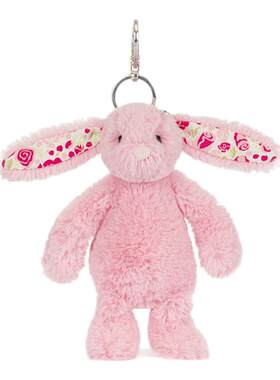 英国Jellycat花布芙珞馨邦尼兔包包挂饰毛绒玩具挂件生日礼物新品