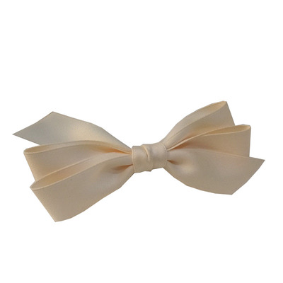 豆妈家原创米白色少女发夹蝴蝶结