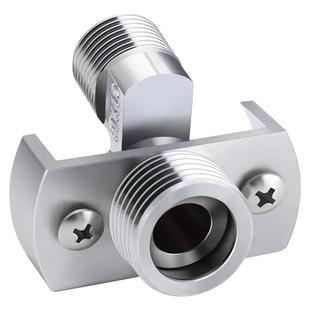 莱尔诗丹万向曲角接头淋浴花洒龙头拐脚全铜偏心调节曲脚变径弯脚