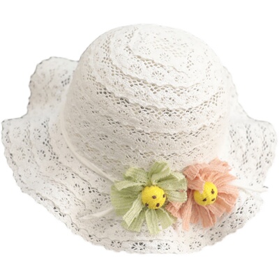 女宝宝公主薄款夏天遮阳1岁帽子