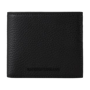 EMPORIO ARMANI/阿玛尼男士牛皮革对折多卡位轻便钱夹钱包卡包