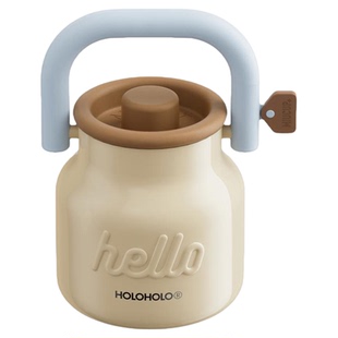 holoholo小奶桶新款大容量保温杯女生高颜值便携不锈钢吸管水杯子