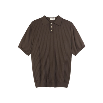 MCCEVTG桑蚕丝混纺短袖polo衫男