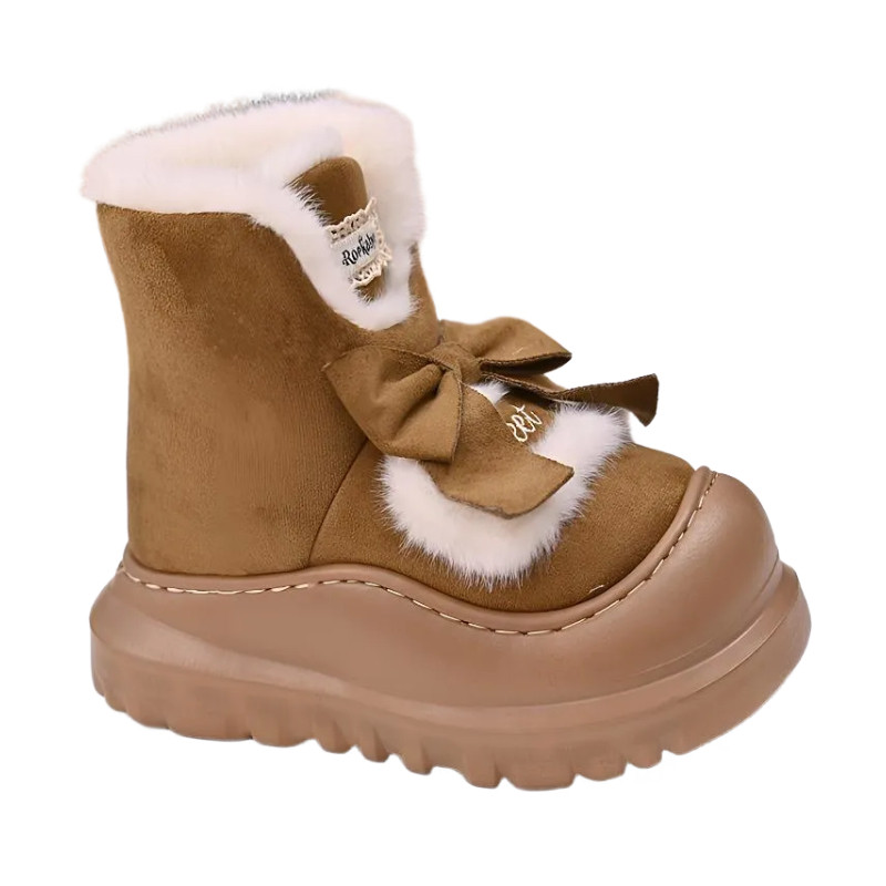 2025年新款加绒厚底棉鞋时尚包头拖