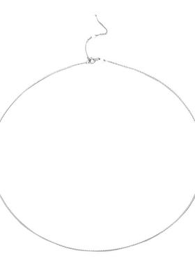 纯银项链绳999女无吊坠925银饰素链子满天星蛇骨链替换长款细链条