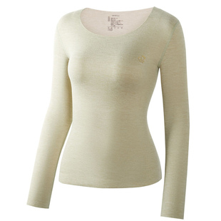 都市丽人保暖内衣女士无痕羽绒德绒发热上衣加厚加绒秋冬季打底衫