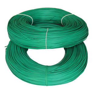 园艺花杆包塑绿扁软扎线DIY铁丝扎丝 爬藤园林园艺植物捆扎带350m