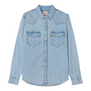 Levi's李维斯26年秋季新款女士美式复古工装风休闲牛仔衬衫