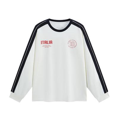 Kappa卡帕男装女装2025秋季新款时尚纯棉圆领长袖T恤K0FY2TC01