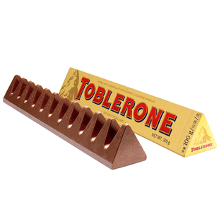 6条瑞士三角 Toblerone牛奶/黑葡萄干巧克力100g*6根进口休闲零食