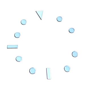 表盘字面夜光刻度字钉适配潜航者水鬼格林尼治型YM-master手表