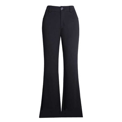 高腰修身显瘦微喇叭裤女