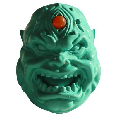 优化绿松石文玩手串恶僧佛爷橄榄核配饰雕刻件顶珠背云佛头小吊坠