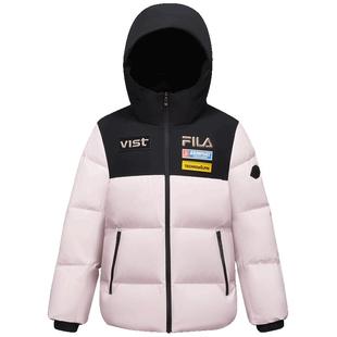 FILA KIDS斐乐童装女大童鹅绒羽绒服2025冬新款儿童户外运动外套