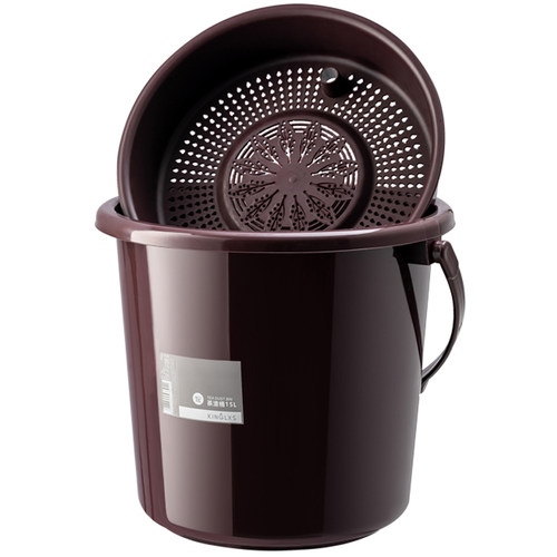 茶水桶手提茶渣桶功夫茶具配件塑料茶桶茶盘排水滤茶桶茶几废水桶