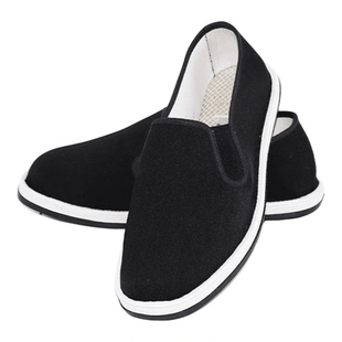 老北京布鞋条绒光面男胶底防滑软底舒适透气居家日常开车休闲布鞋