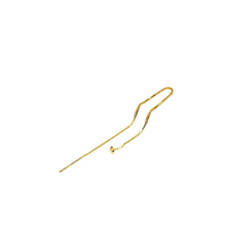 diyt字手工圆珠配件带针耳线