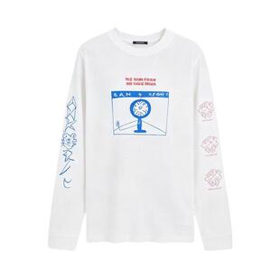【新品】素然 AnKoRau 安高若 26夏女士棉感图案扎染宽松长袖T恤