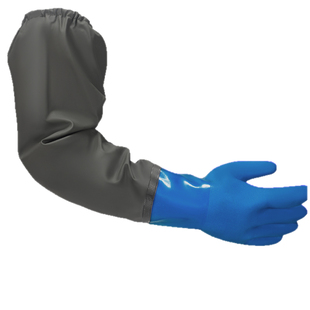 加长防水手套加绒保暖长款护臂防滑长臂橡胶耐磨洗碗抓鱼杀鱼劳保