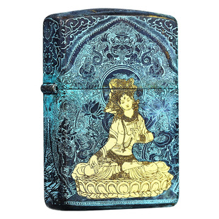 zippo打火机复古白度母收藏级送男友送长辈定制原装正品防风煤油