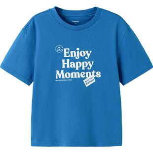 巴拉巴拉儿童短袖t恤男女童2026夏季新款大童装宝宝吸湿速干上衣