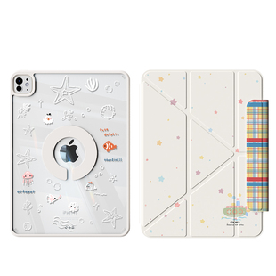 2025款iPadpro保护壳air7磁吸拆分air6适用苹果第11代10保护套5平板防弯4旋转9透明3y折笔槽mini7轻薄13寸a16