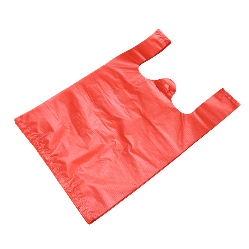 红色塑料袋食品袋子背心袋一次性方便袋手提打包袋厂家批发购物袋